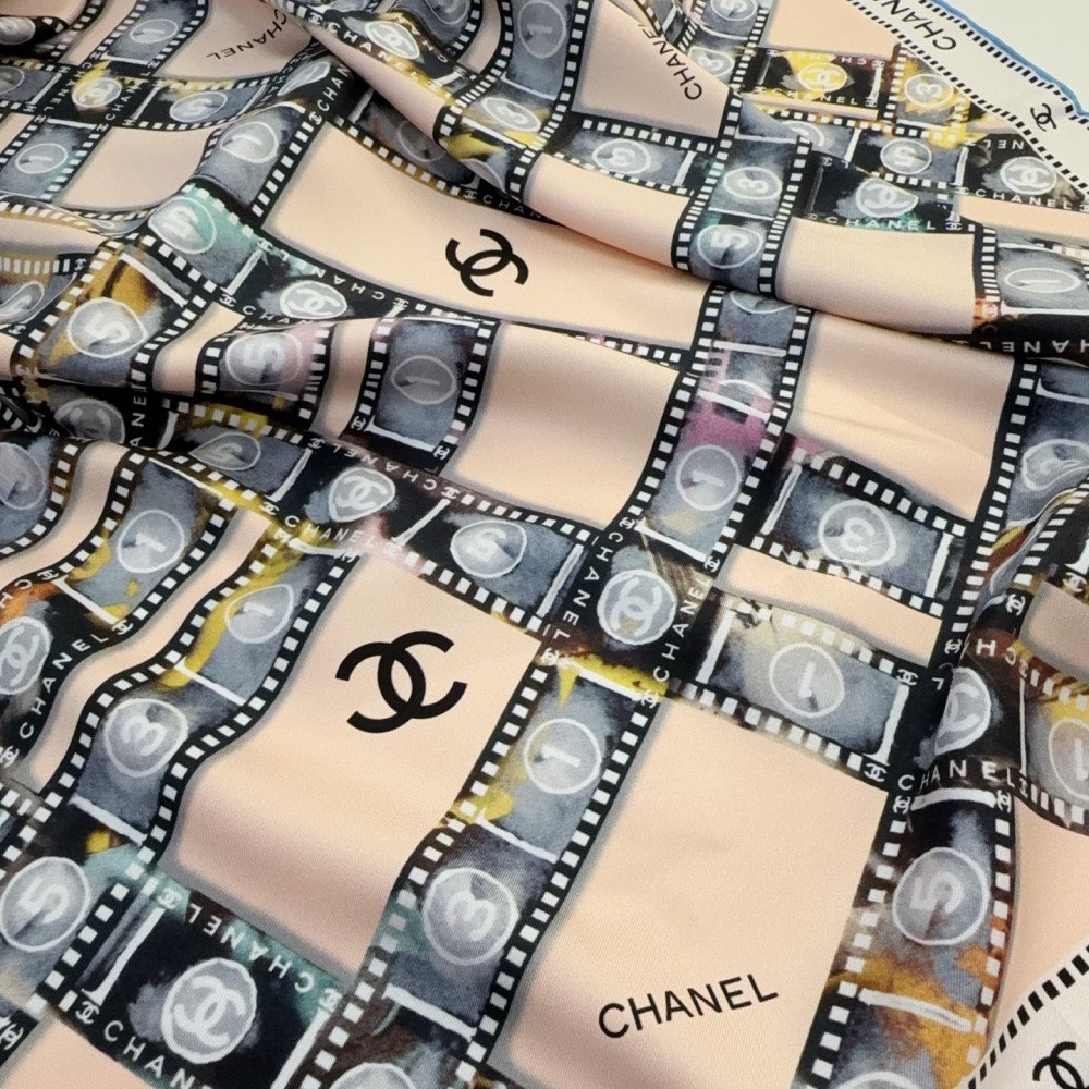 Chanel 100% silk 90cm square scarf!  