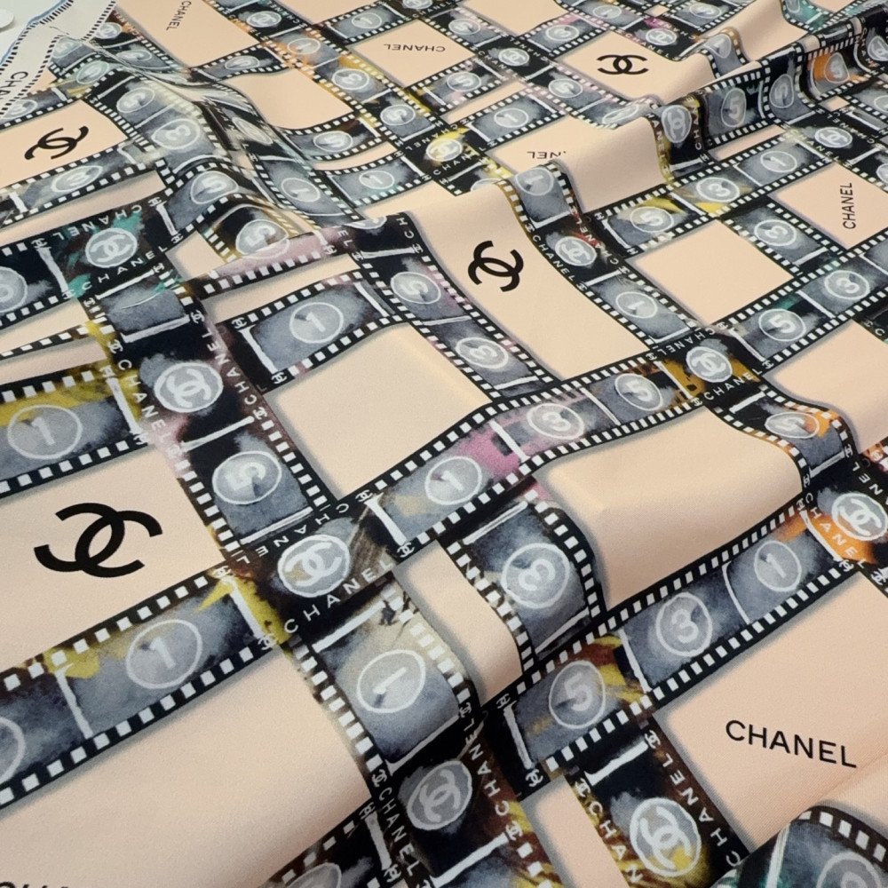 Chanel 100% silk 90cm square scarf!  