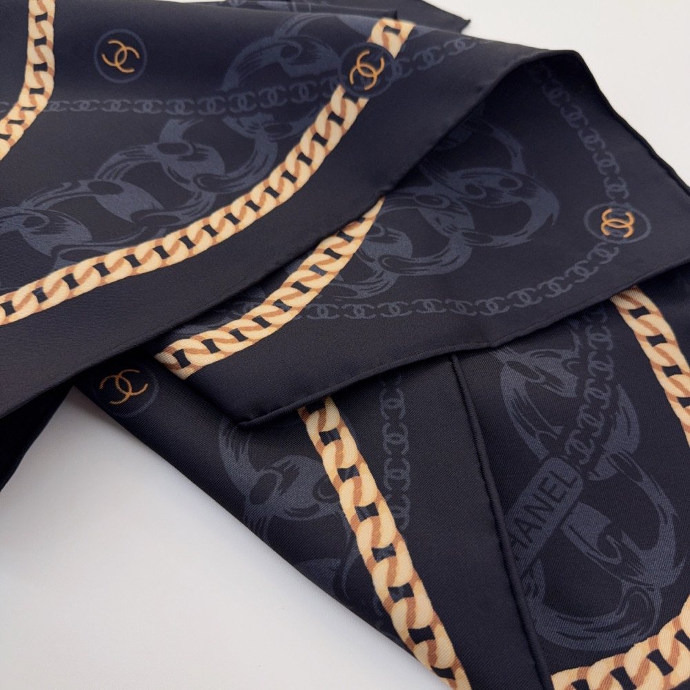 Chanel 100% silk 90cm square scarf!  