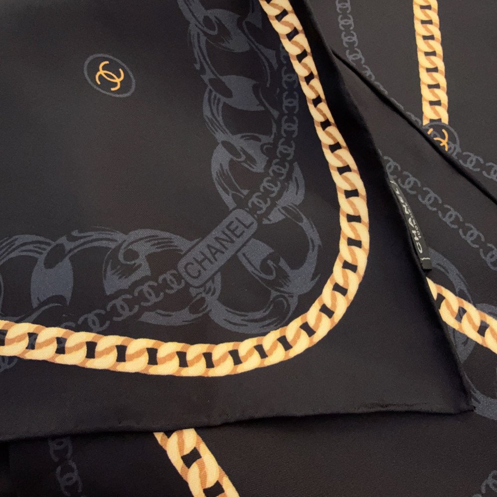Chanel 100% silk 90cm square scarf!  