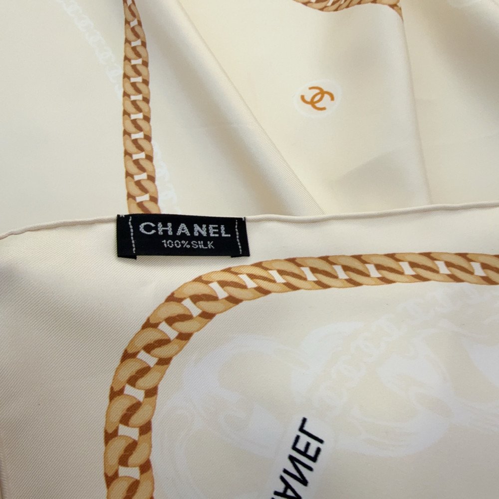 Chanel 100% silk 90cm square scarf!  