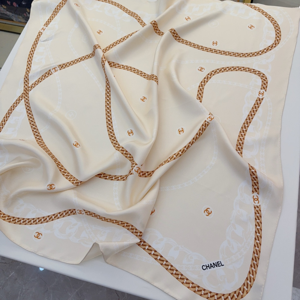 Chanel 100% silk 90cm square scarf!  