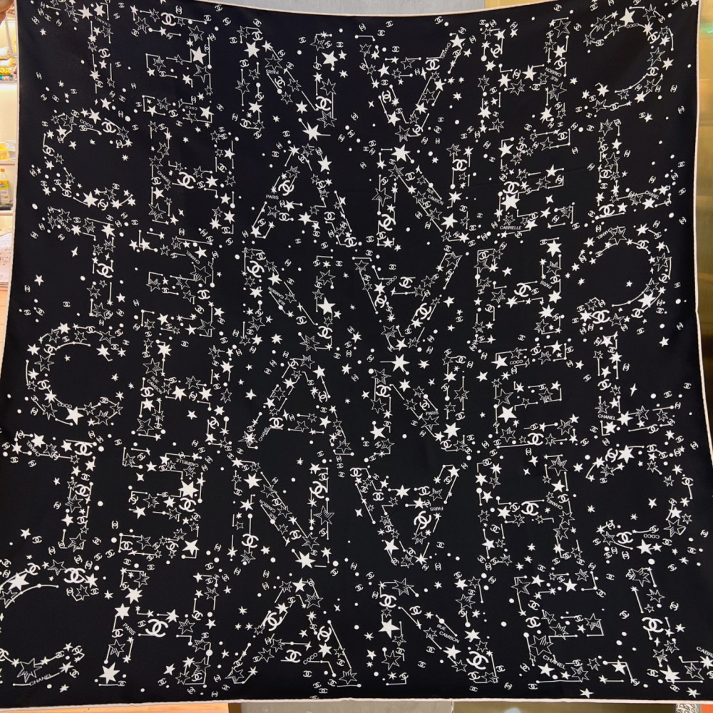 Chanel 100% silk 90cm square scarf!  