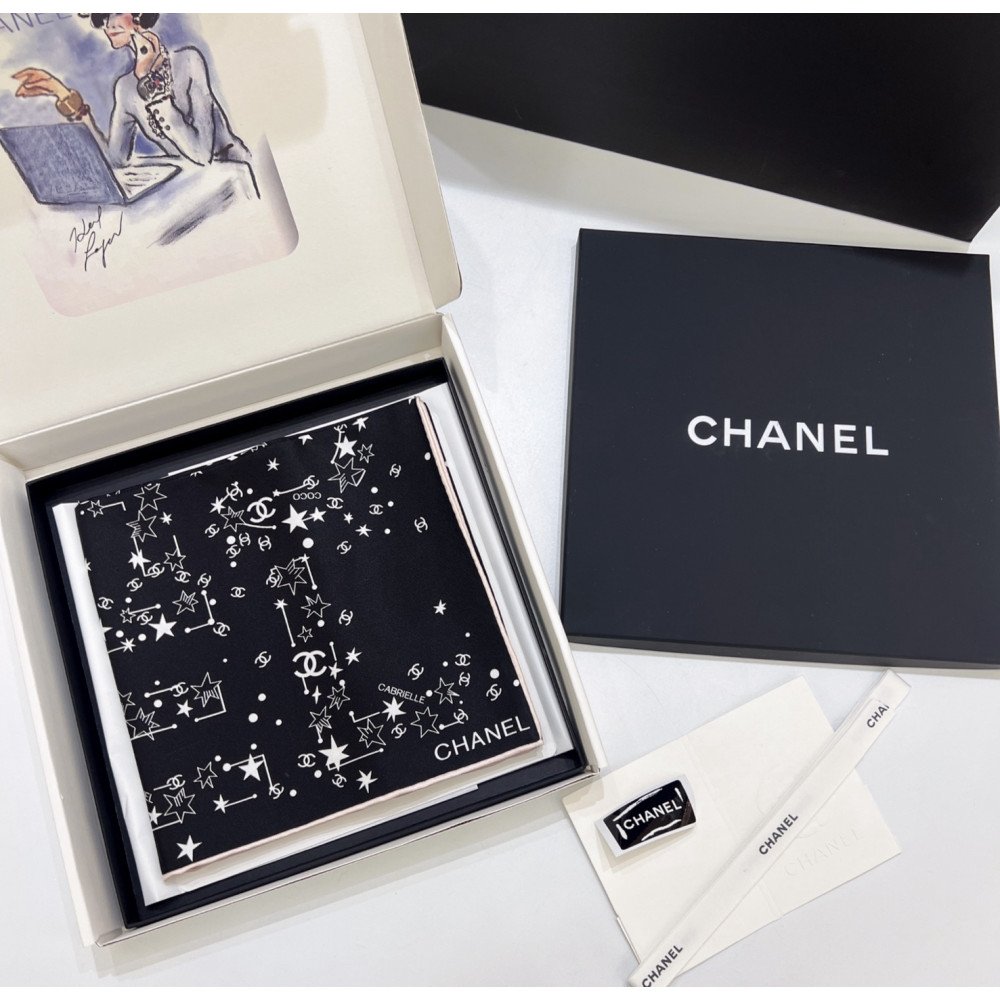 Chanel 100% silk 90cm square scarf!  