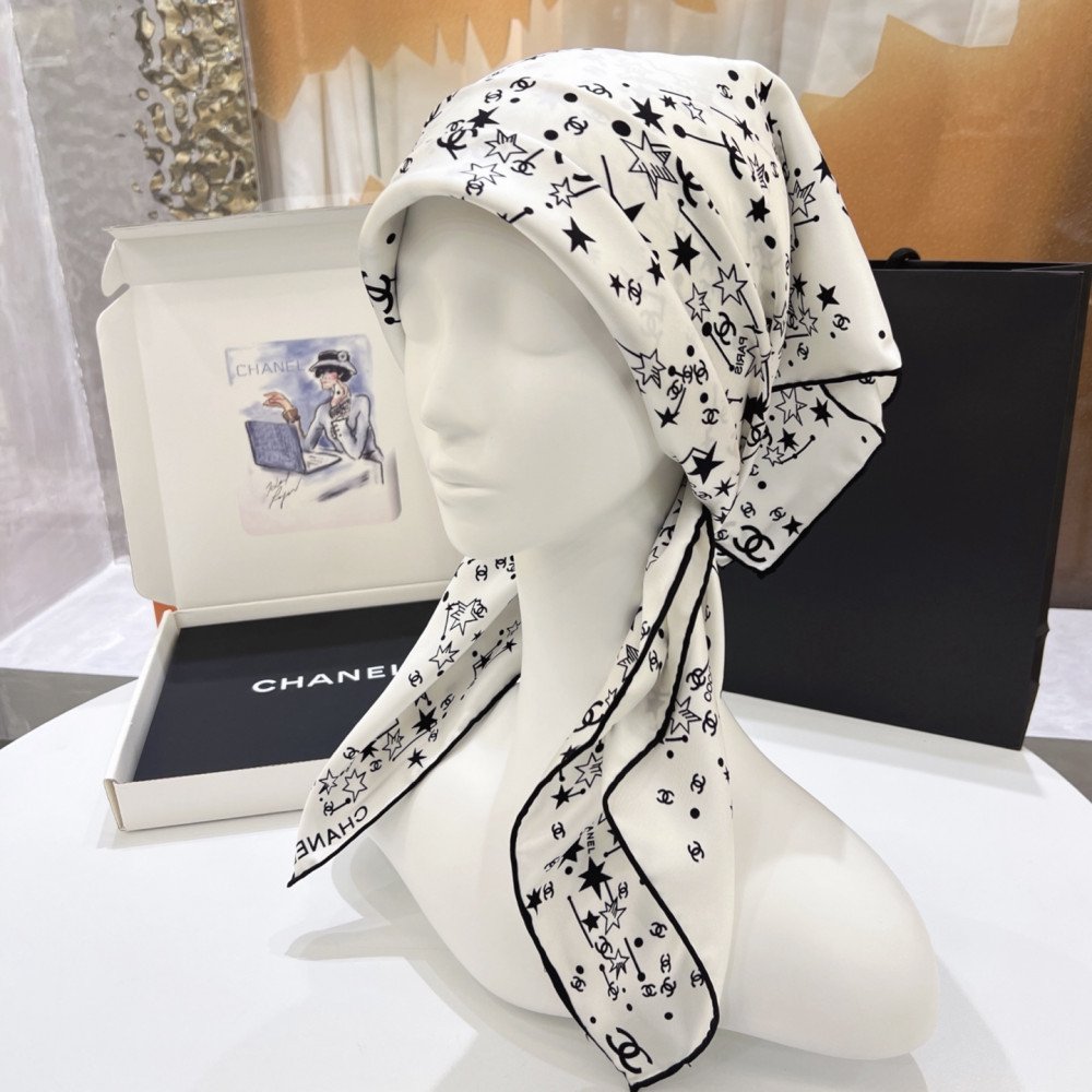 Chanel 100% silk 90cm square scarf!  