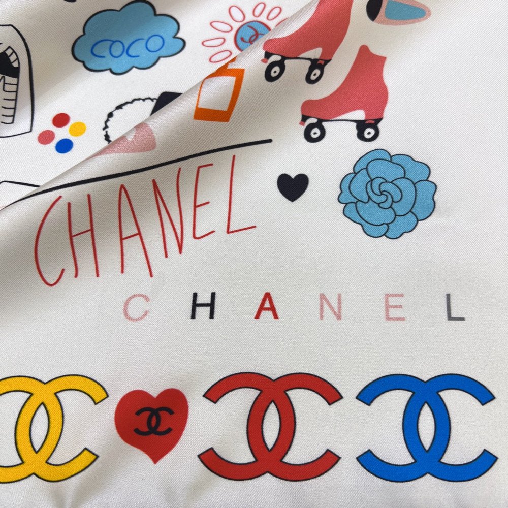 Chanel 100% silk 90cm square scarf! Chanel 100% silk 90cm square scarf!