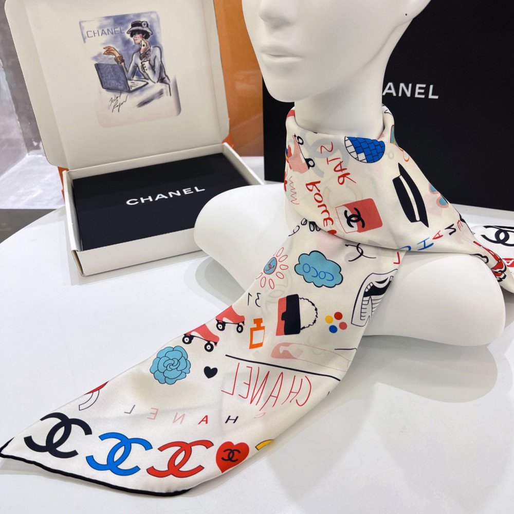 Chanel 100% silk 90cm square scarf! Chanel 100% silk 90cm square scarf!