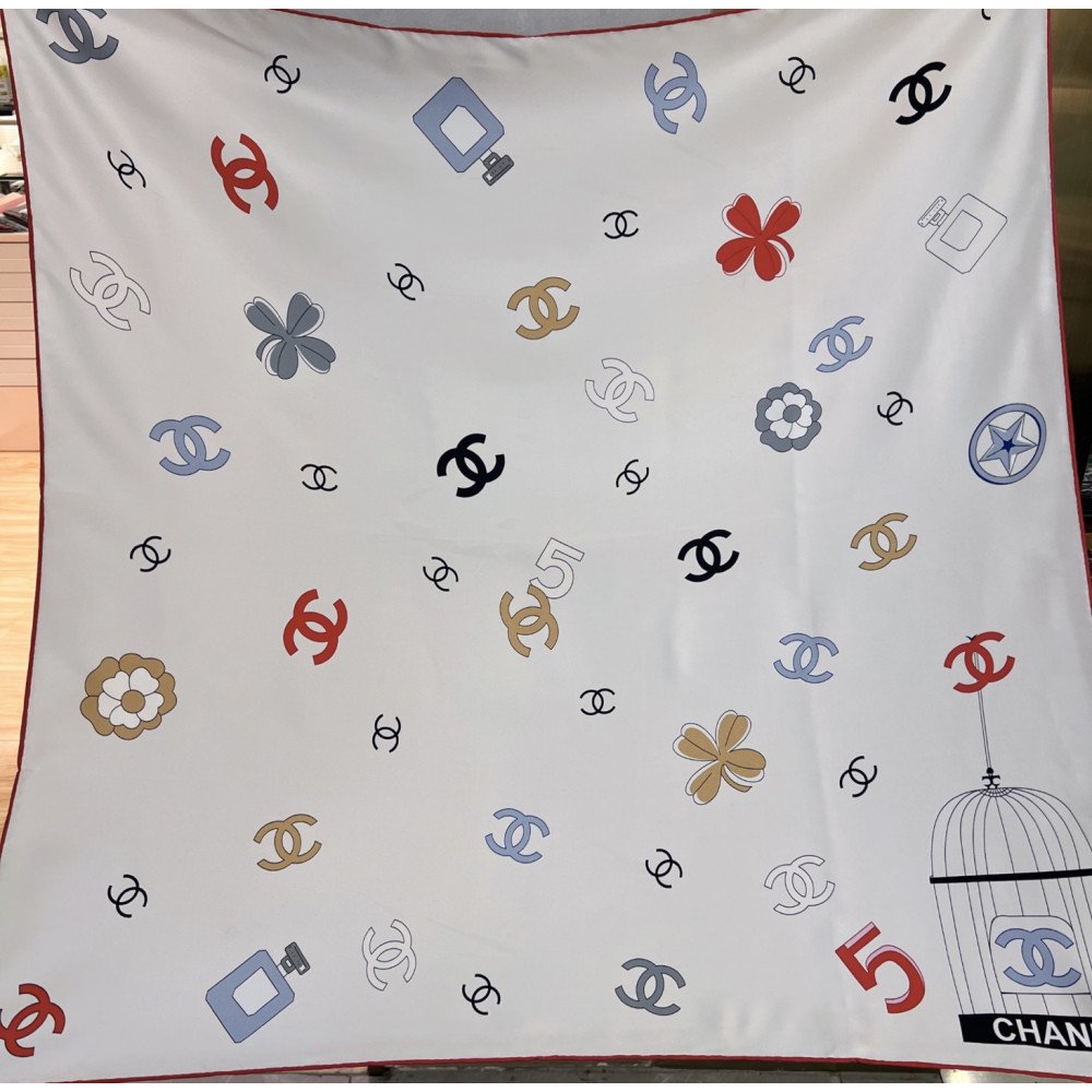 Chanel 100% silk 90cm square scarf!  
