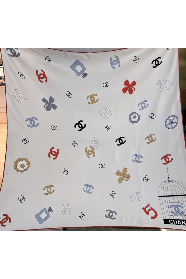 Chanel 100% silk 90cm square scarf!  