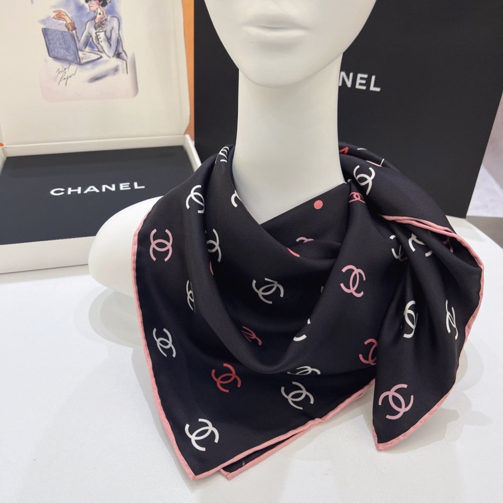 Chanel 100% silk 90cm square scarf!  