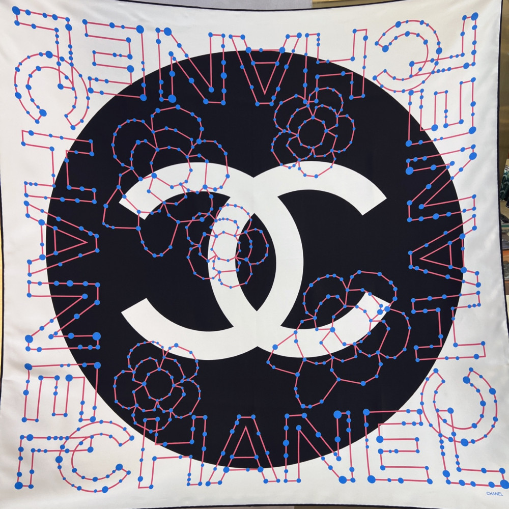 Chanel 100% silk 90cm square scarf!  