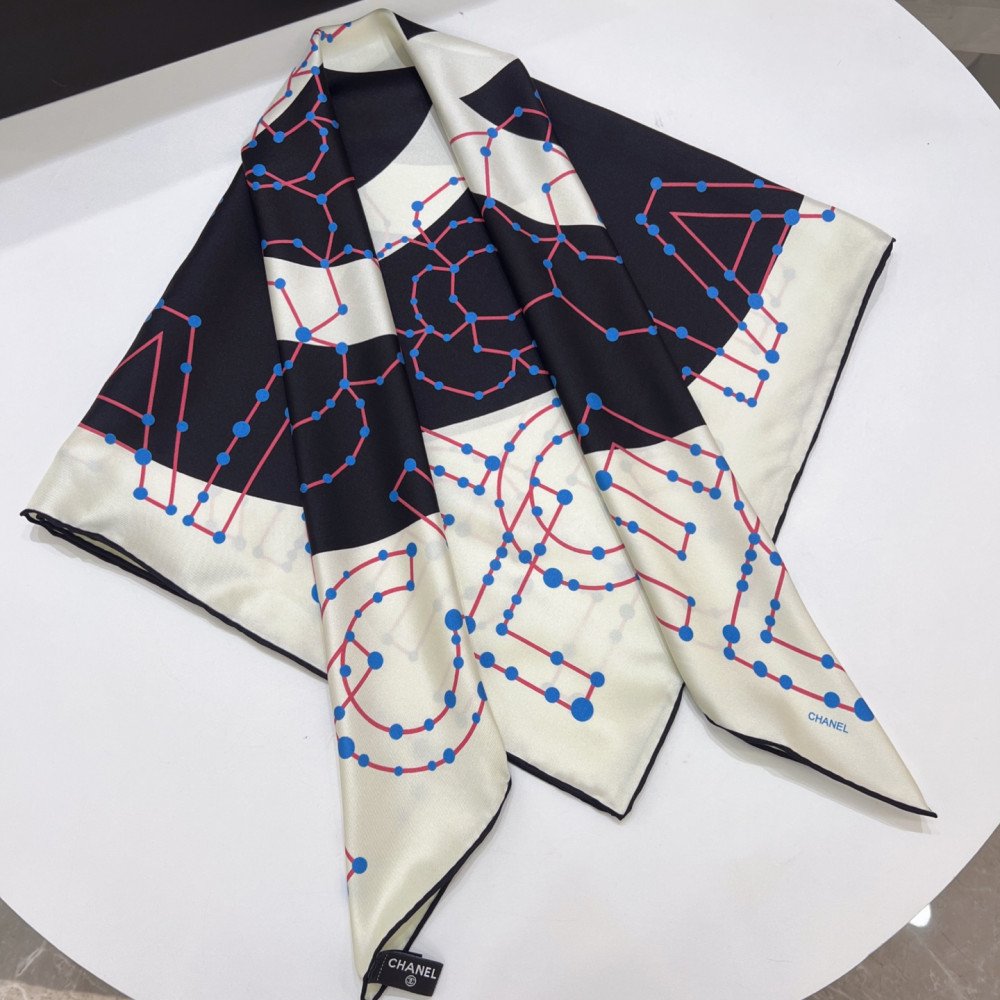 Chanel 100% silk 90cm square scarf!  