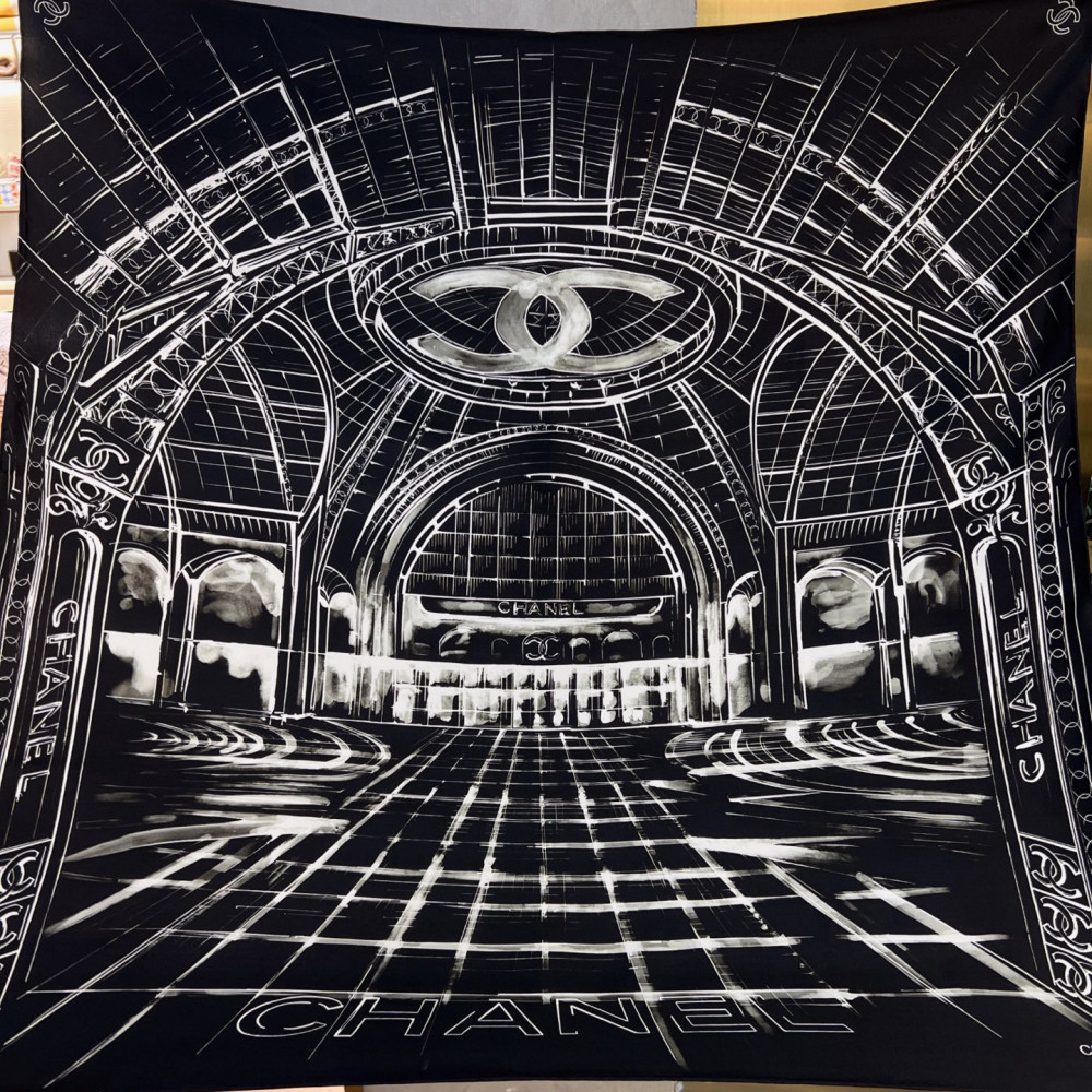 Chanel 100% silk 90cm square scarf!  