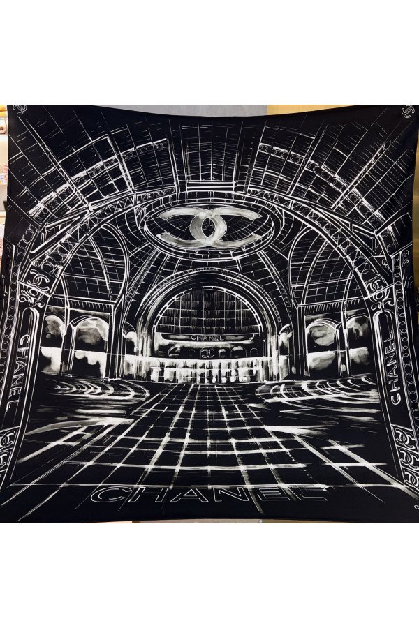 Chanel 100% silk 90cm square scarf!  