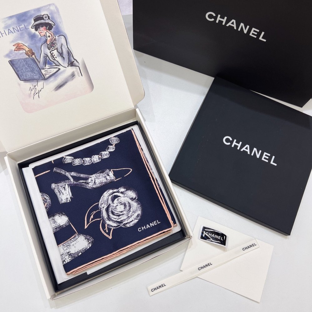 Chanel 100% silk 90cm square scarf!  
