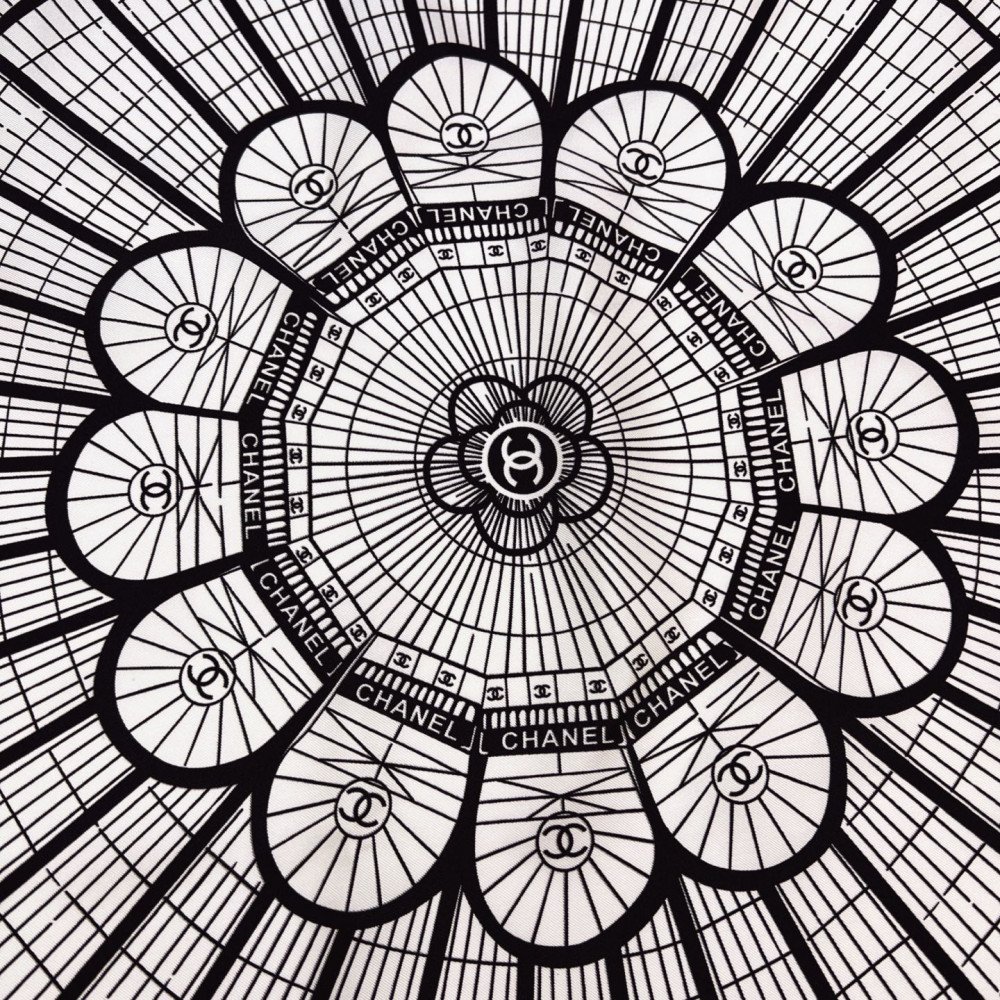 Chanel 100% silk 90cm square scarf!  