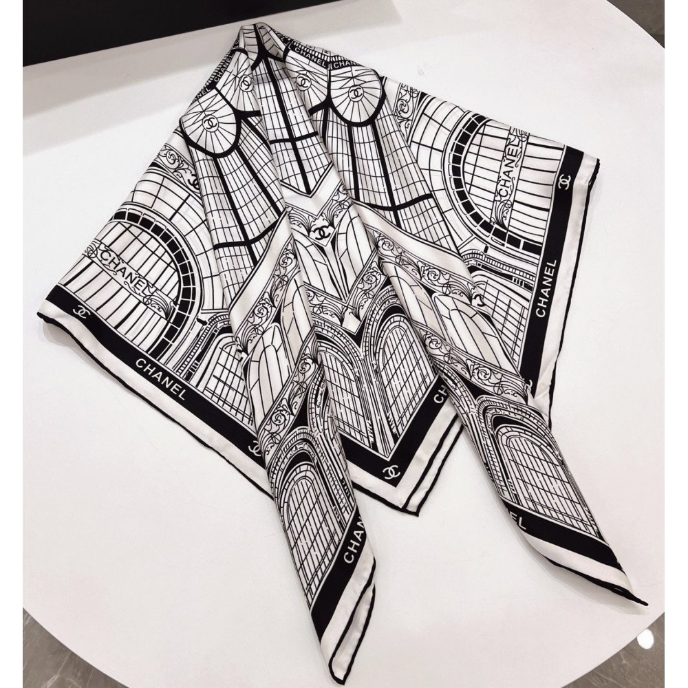Chanel 100% silk 90cm square scarf!  