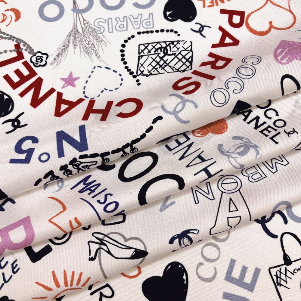 Chanel 100% silk 90cm square scarf!  