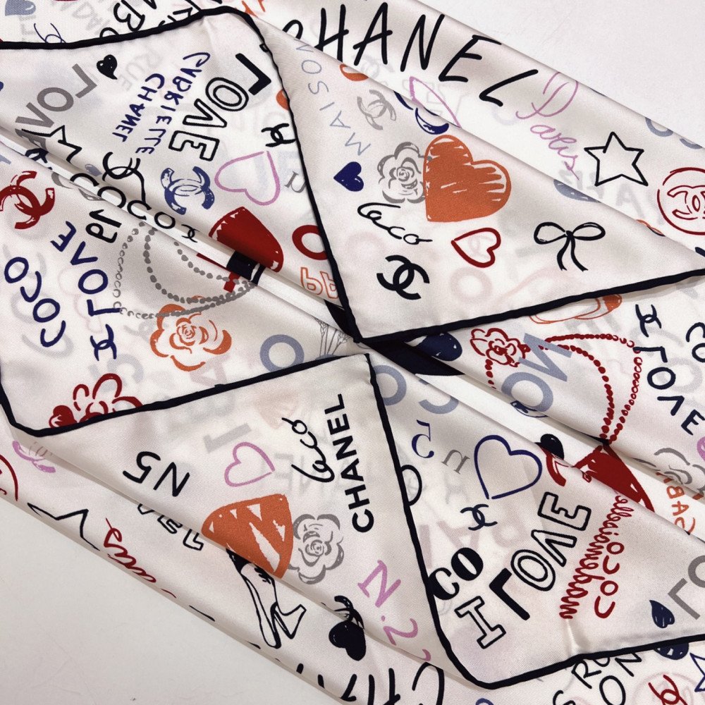 Chanel 100% silk 90cm square scarf!  