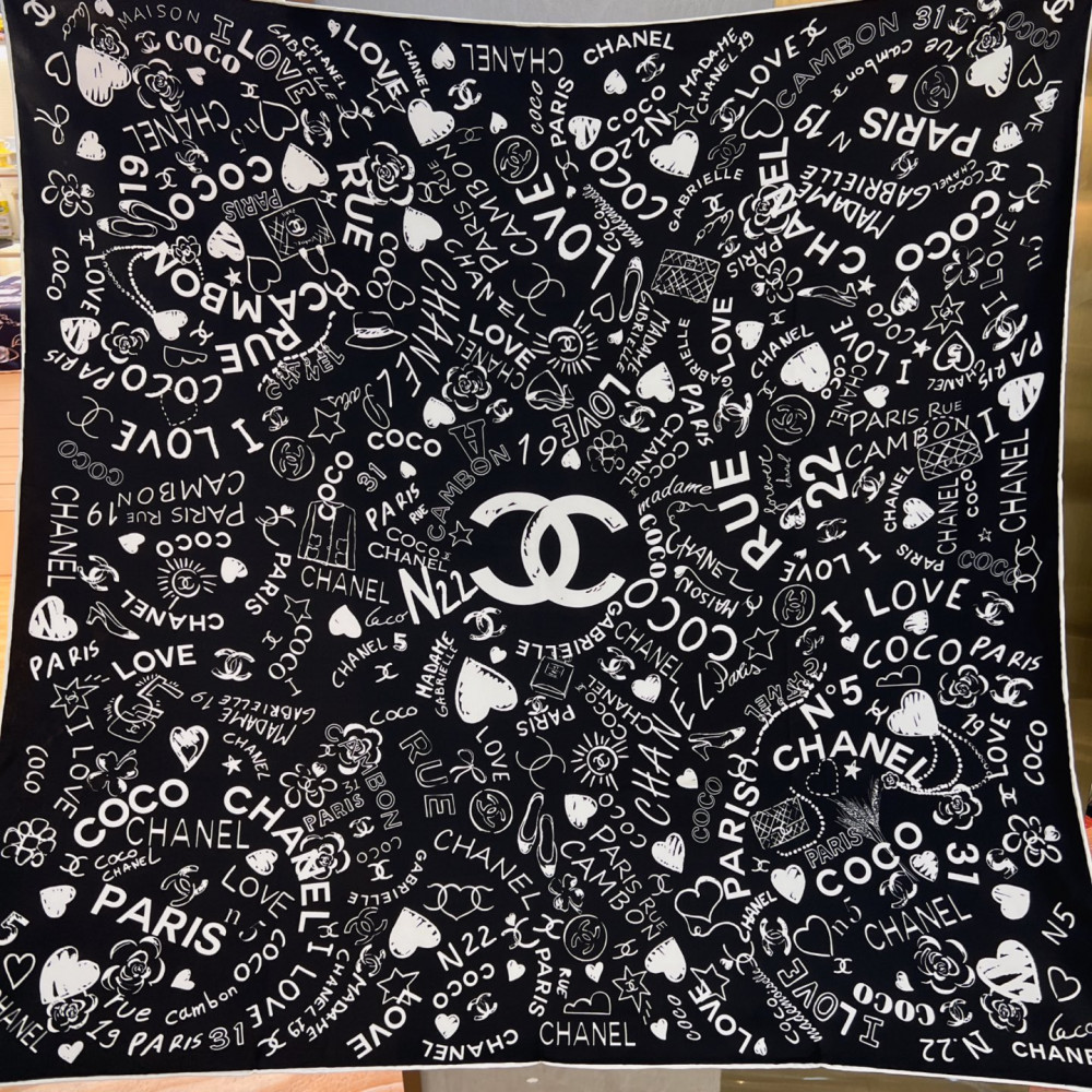Chanel 100% silk 90cm square scarf! Chanel 100% silk 90cm square scarf!