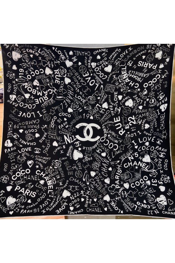 Chanel 100% silk 90cm square scarf!  