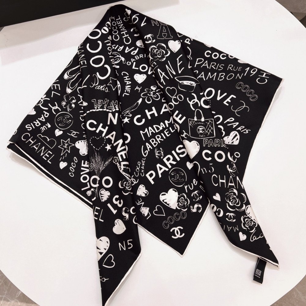 Chanel 100% silk 90cm square scarf! Chanel 100% silk 90cm square scarf!