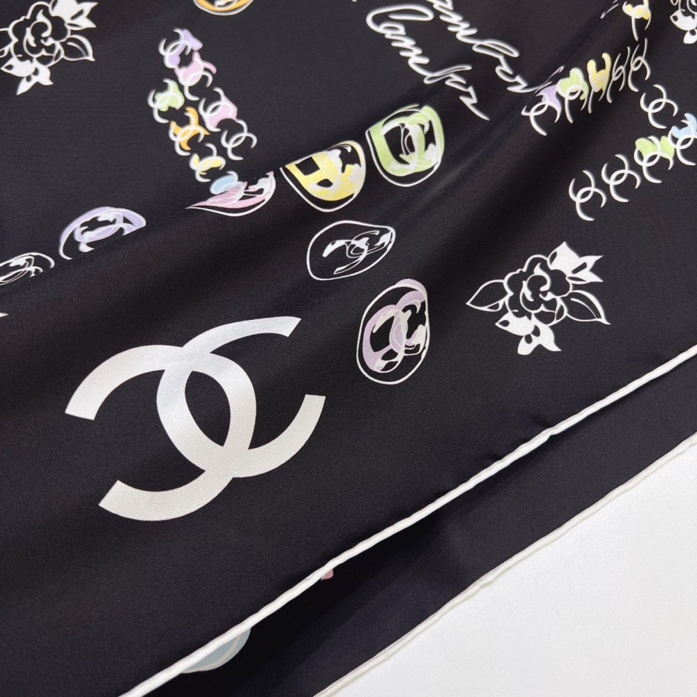 Chanel 100% silk 90cm square scarf!  
