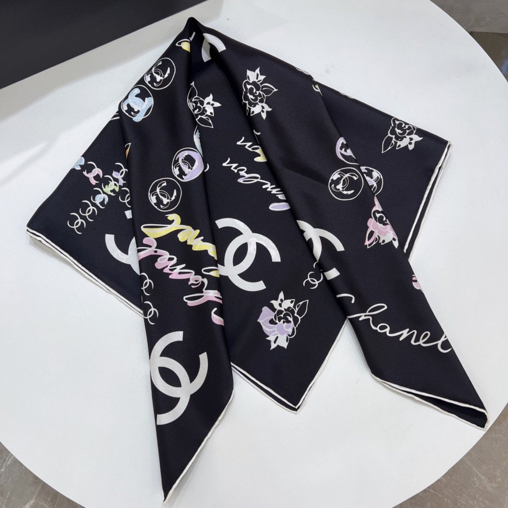 Chanel 100% silk 90cm square scarf!  