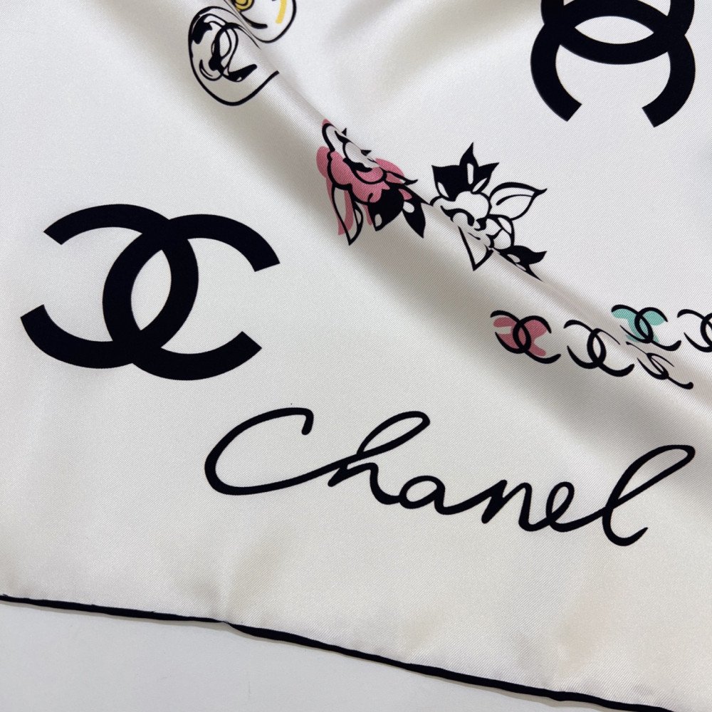 Chanel 100% silk 90cm square scarf!  