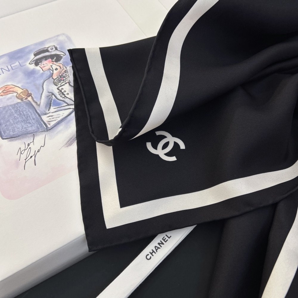 Chanel 100% silk 90cm square scarf!  