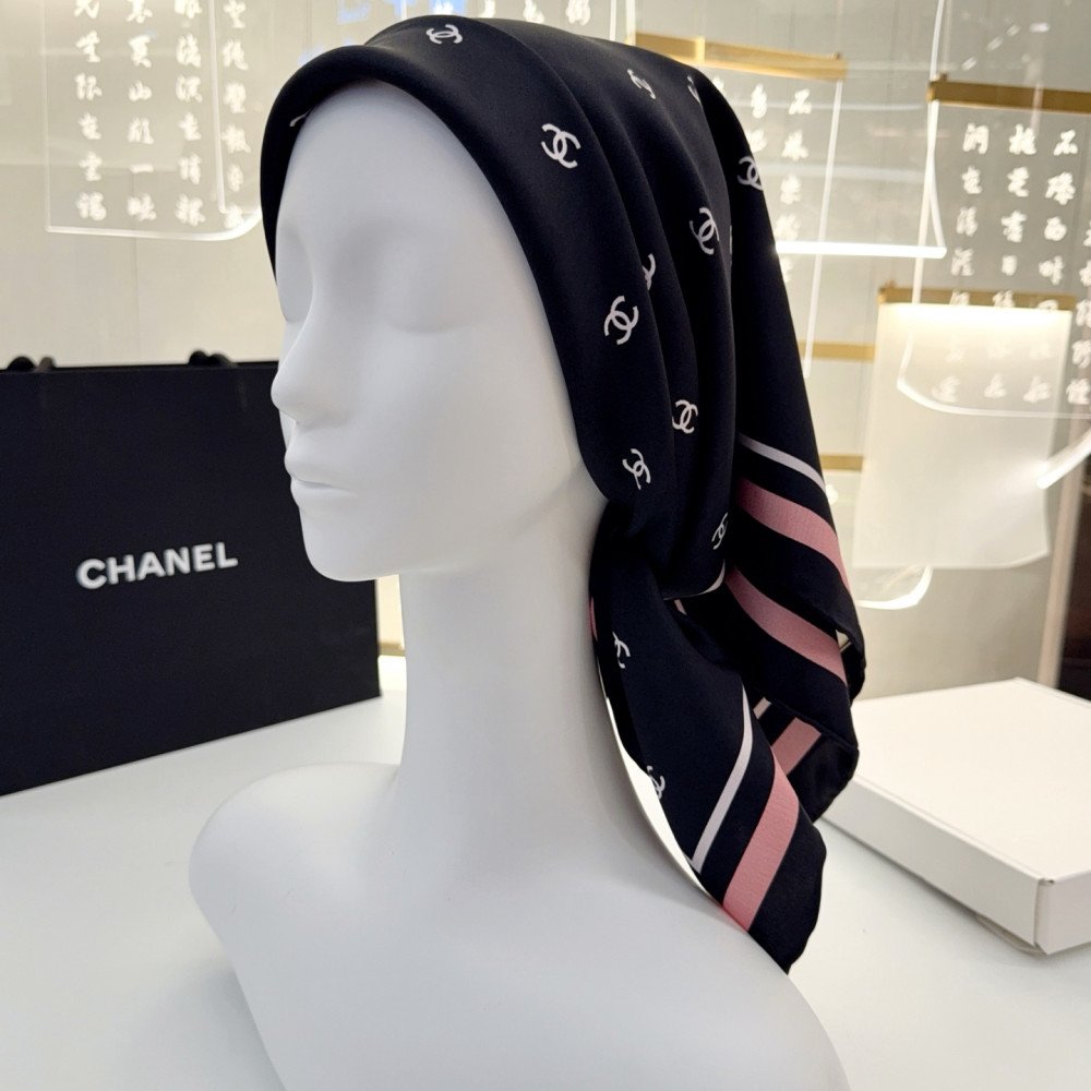 Chanel 100% silk 90cm square scarf!  