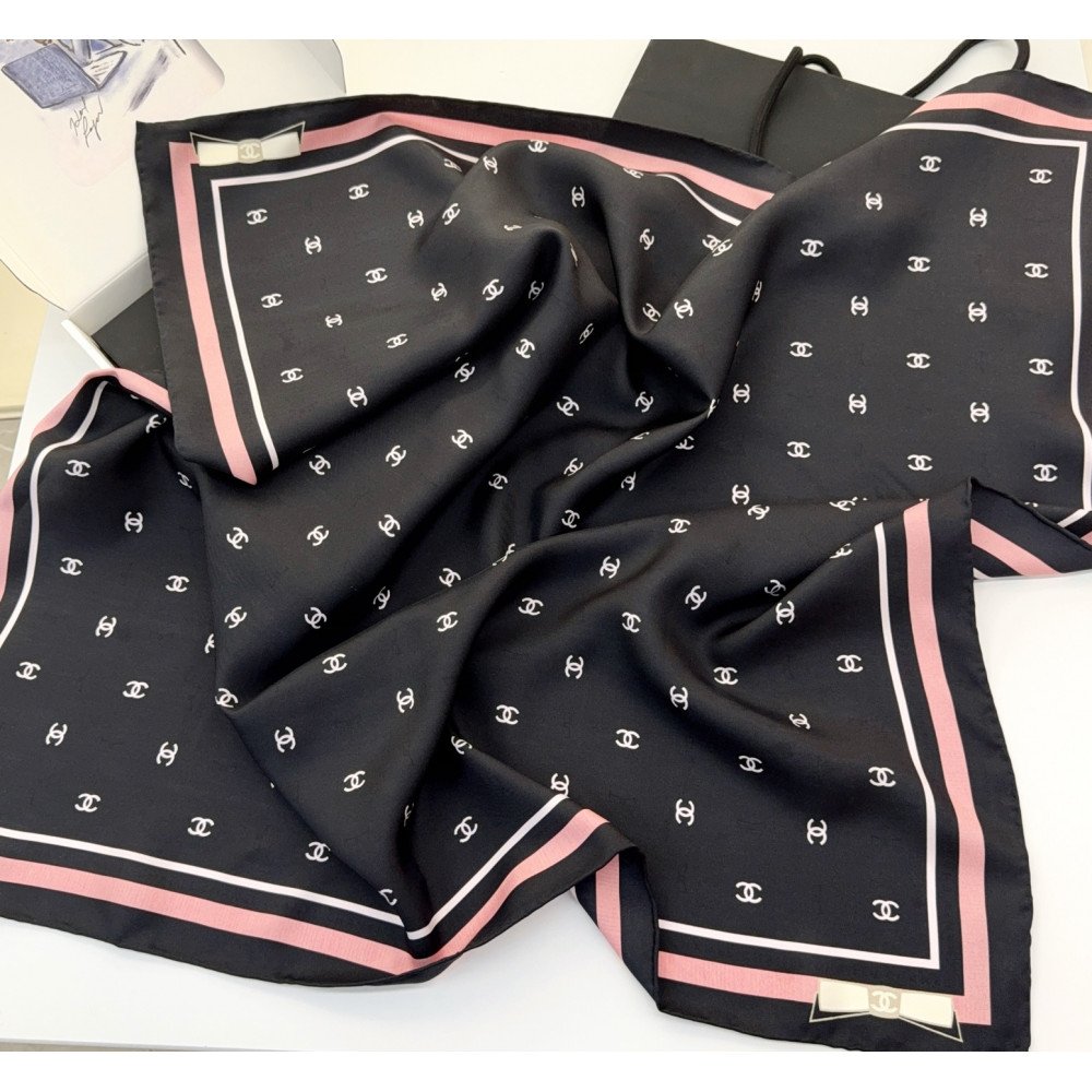 Chanel 100% silk 90cm square scarf!  