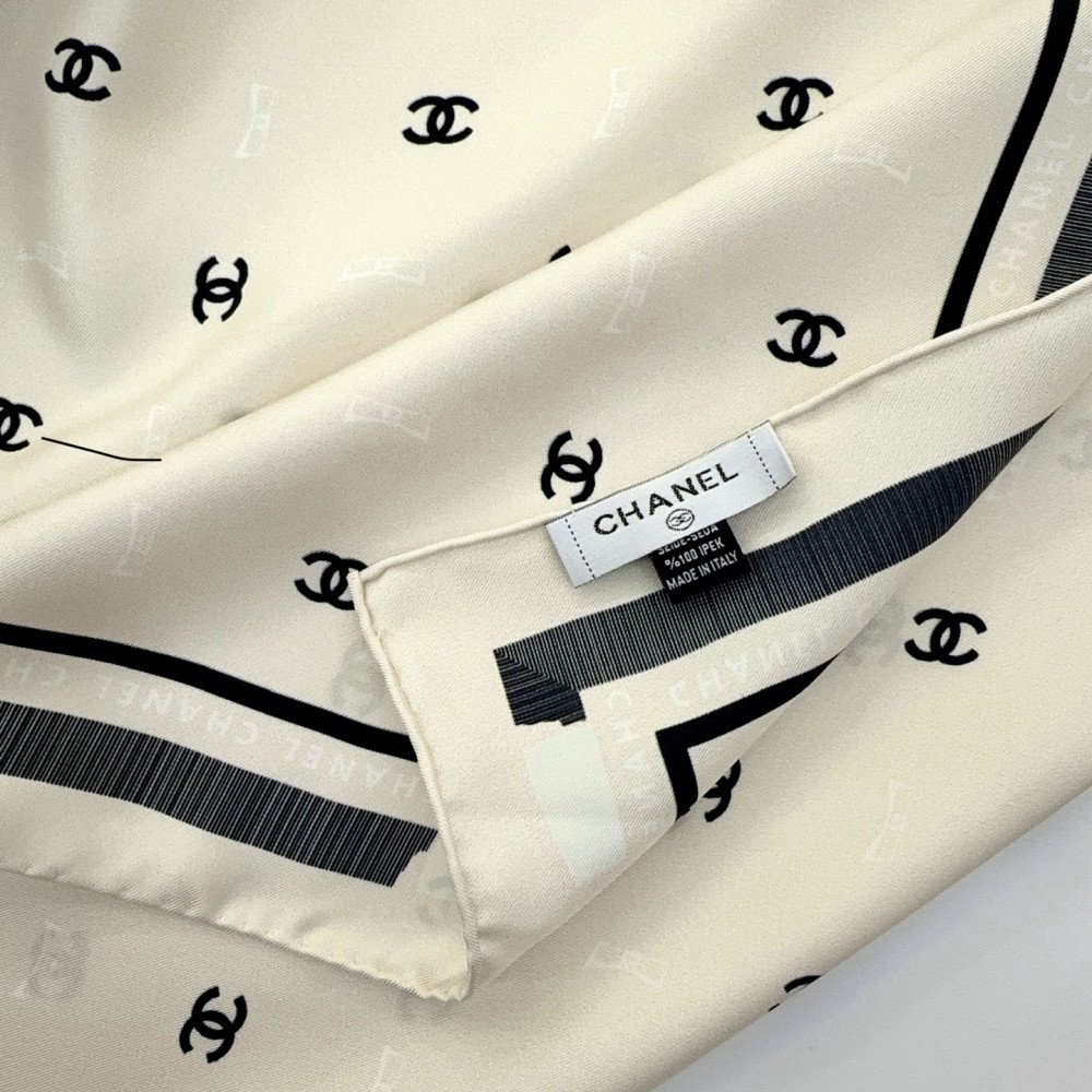 Chanel 100% silk 90cm square scarf!  