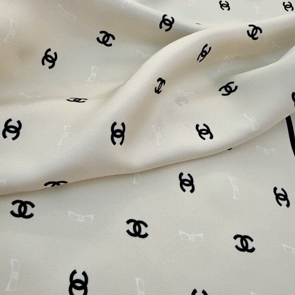 Chanel 100% silk 90cm square scarf!  