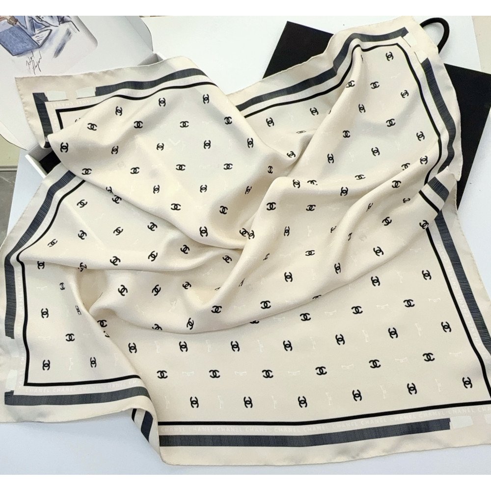 Chanel 100% silk 90cm square scarf!  