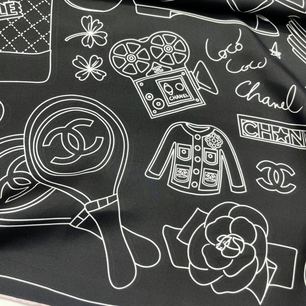 Chanel 100% silk 90cm square scarf!  