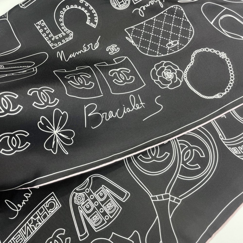 Chanel 100% silk 90cm square scarf!  