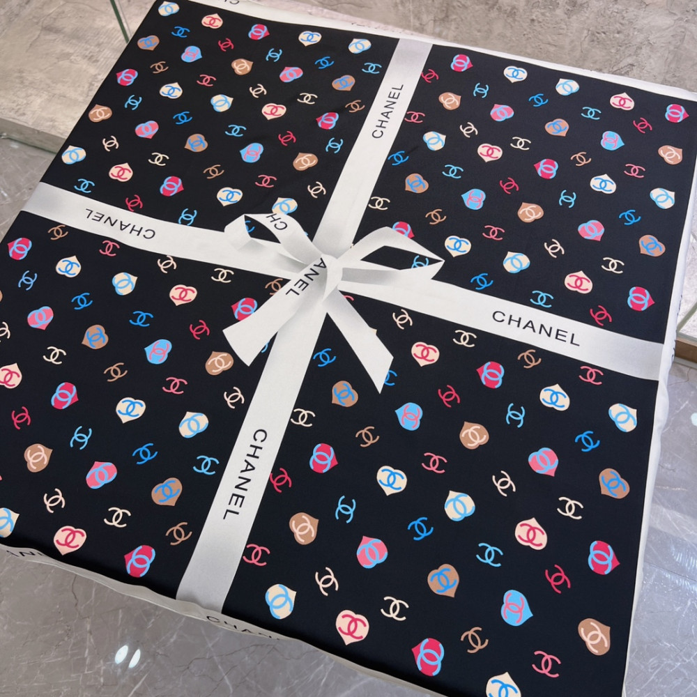 Chanel 100% silk 90cm square scarf!  