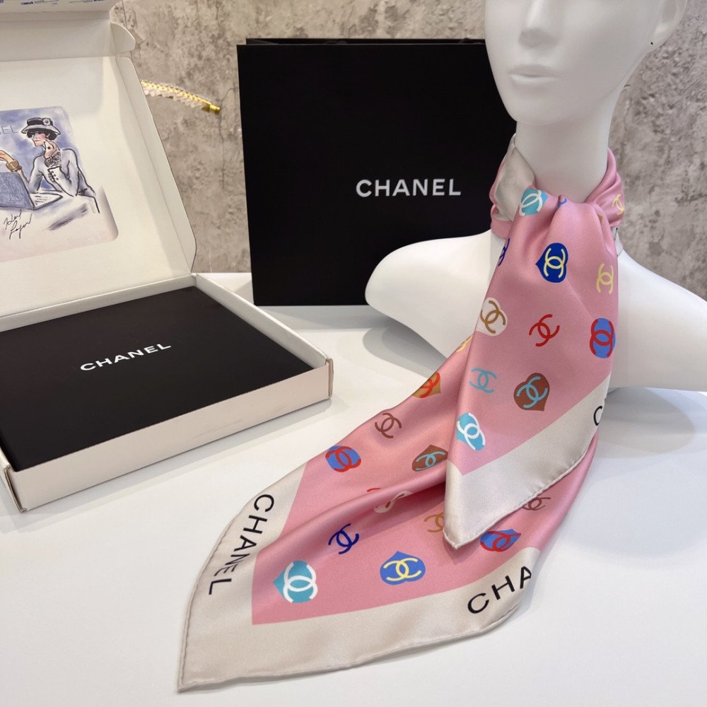 Chanel 100% silk 90cm square scarf! Chanel 100% silk 90cm square scarf!