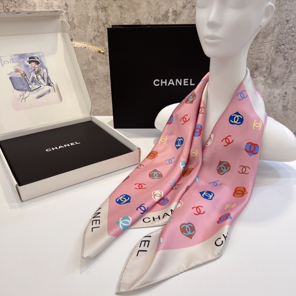 Chanel 100% silk 90cm square scarf! Chanel 100% silk 90cm square scarf!