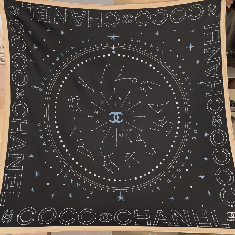 Chanel 100% silk 90cm square scarf!  