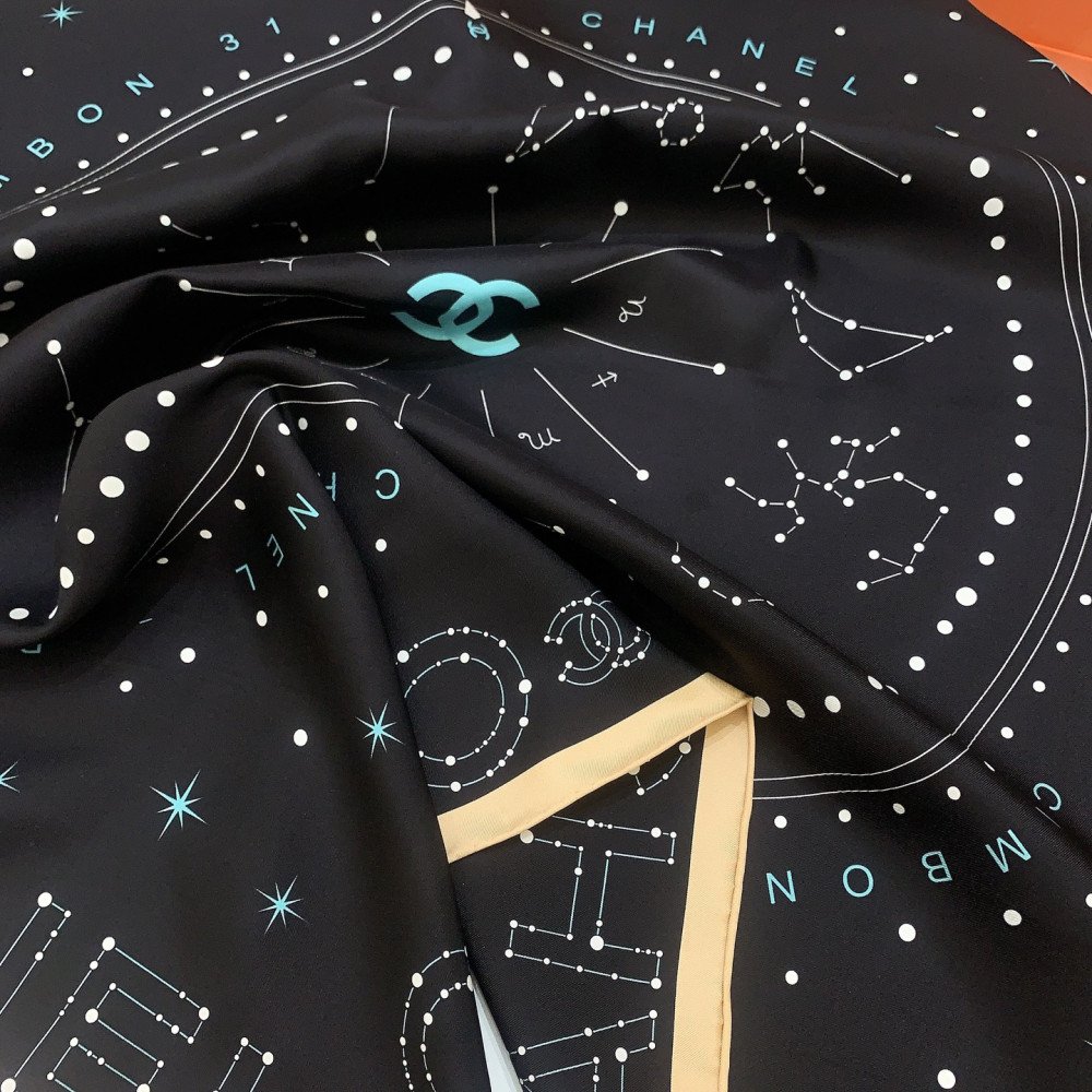 Chanel 100% silk 90cm square scarf!  