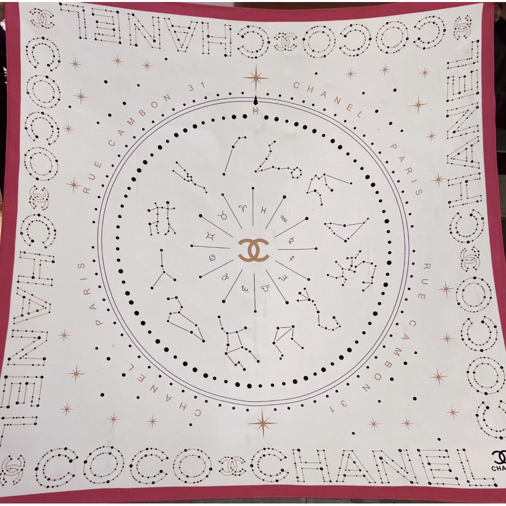 Chanel 100% silk 90cm square scarf!  