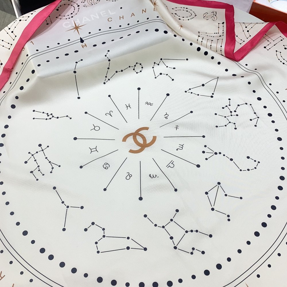 Chanel 100% silk 90cm square scarf!  