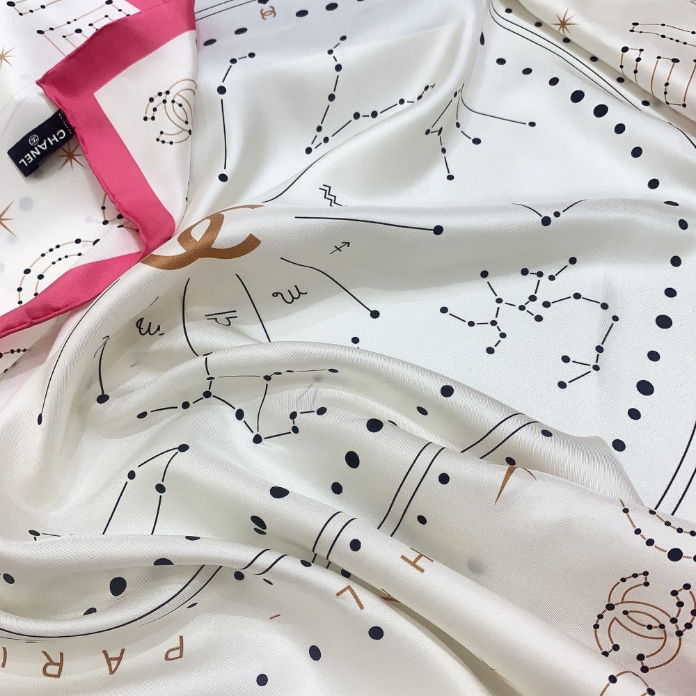 Chanel 100% silk 90cm square scarf!  