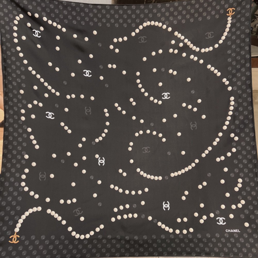Chanel 100% silk 90cm square scarf!  