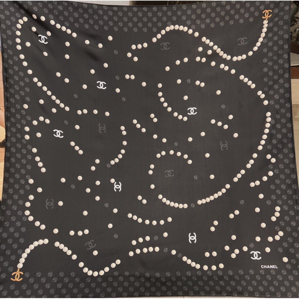 Chanel 100% silk 90cm square scarf!  