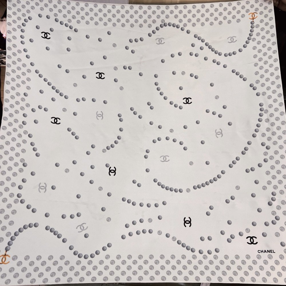 Chanel 100% silk 90cm square scarf!  