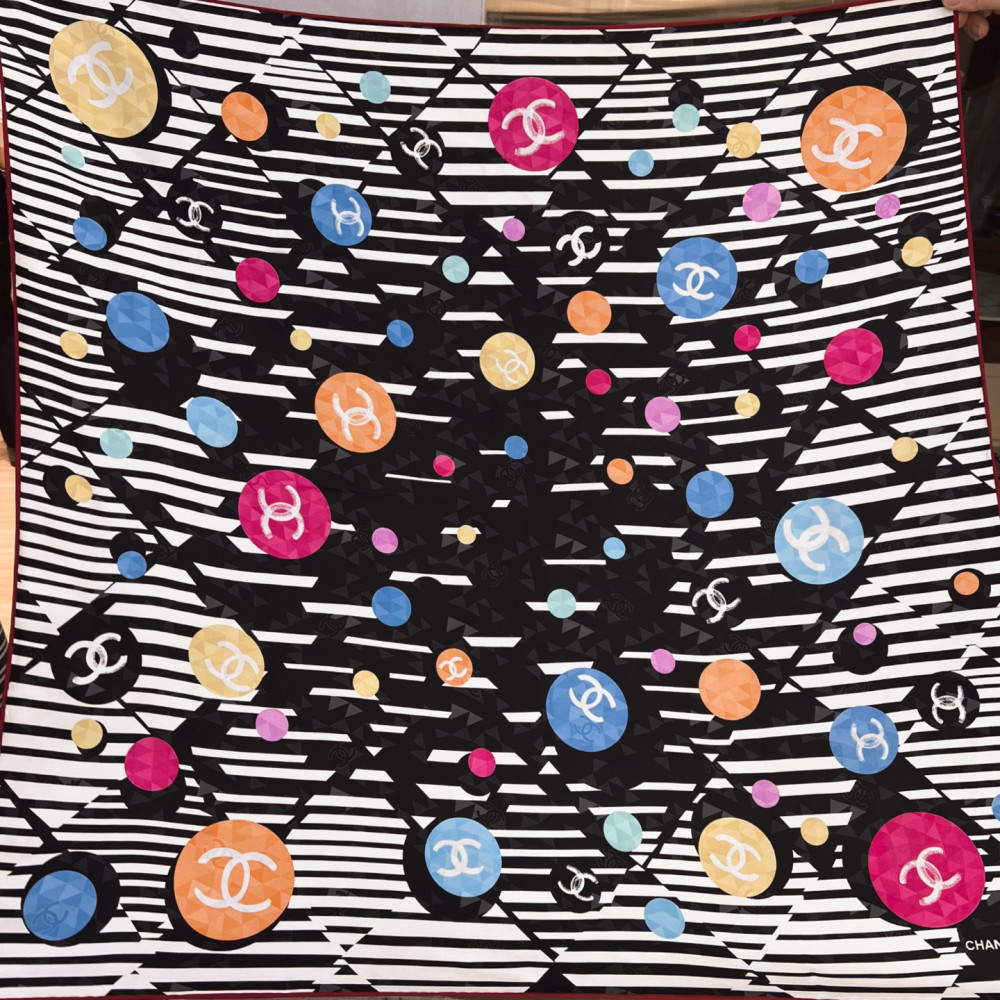 Chanel 100% silk 90cm square scarf!  