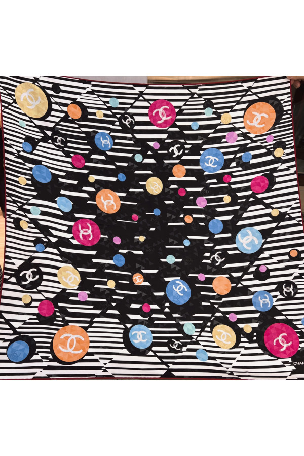 Chanel 100% silk 90cm square scarf!  